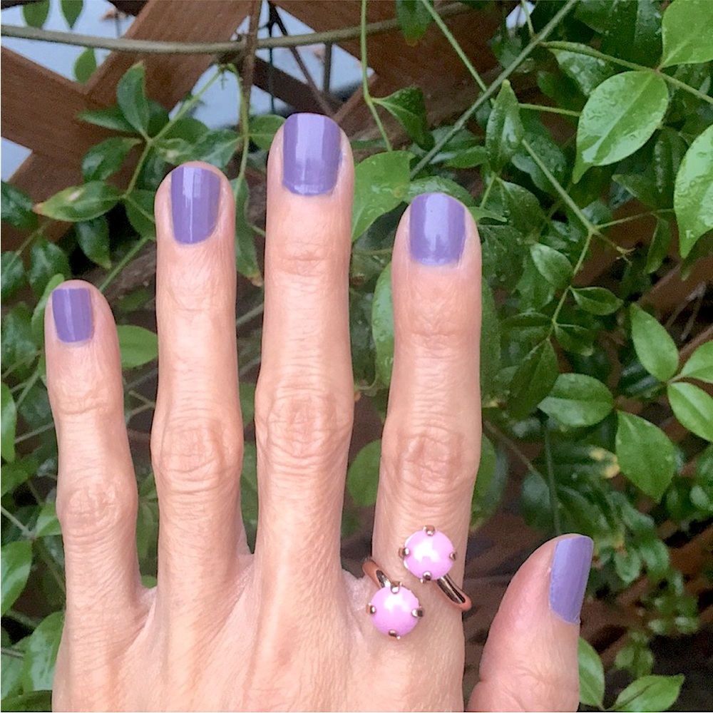 Pastel Pink Vintage Crystal Ring